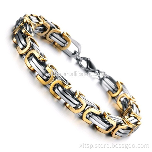 High quality rose gold stainless steel bike chain bracelets for women